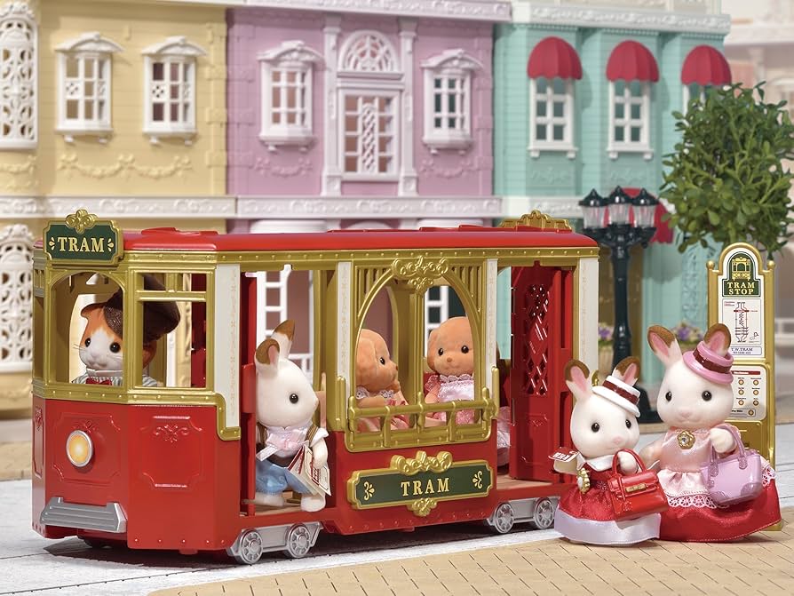 シルバニアファミリー　海外版　トラム　デパート　ポーチ Amazon.co.jp: 海外版 シルバニアファミリー ブルーベルコテージ